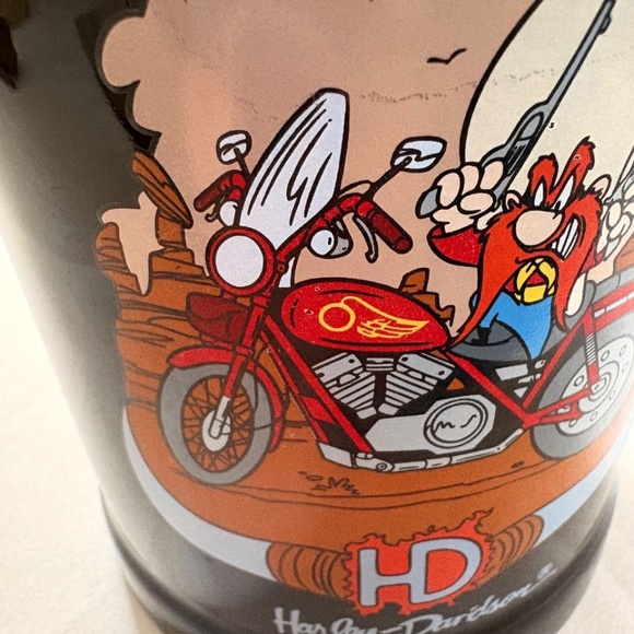 Vintage 1993 Warner Bros. Harley Davidson Yosemite Sam Mug Excellent Condition - Picture 3 of 8